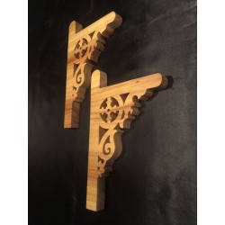 Equerres murale en cerisier massif