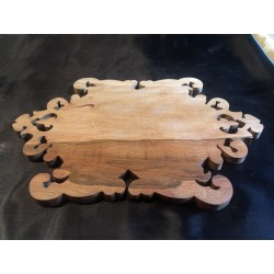 Plateau de service en chêne liège échauffé