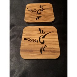 Dessous de verre en olivier