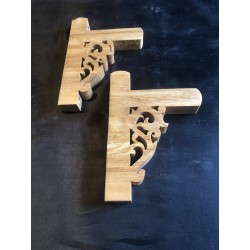 Mini équerres murale en bois de Hêtre