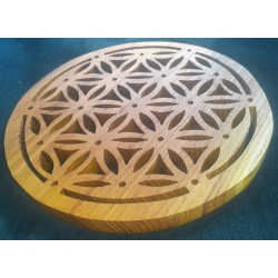 Fleur de Vie en Robinier