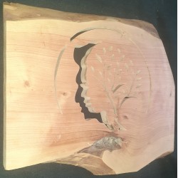 Visage homme femme arbre de vie