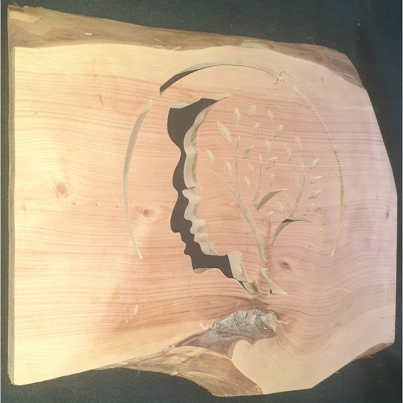 Visage homme femme arbre de vie