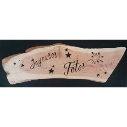 Panneau Joyeuses fêtes bois...