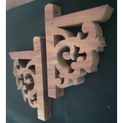 Equerres murale en noyer