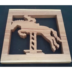 Tableau saut à cheval