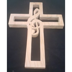 Clé de sol dans croix