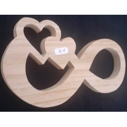 Symbole infini avec double coeur