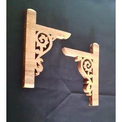 Equerres murale en Robinier