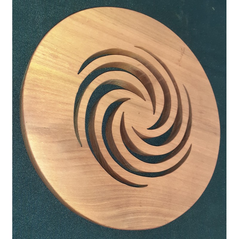 Dessous de plat spirale (merisier)