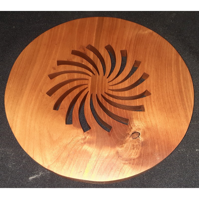 Dessous de plat spirale (merisier)