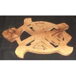 Dessous de plat en bois massif forme original