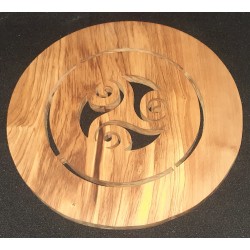 Dessous de plat en bois massif (olivier)