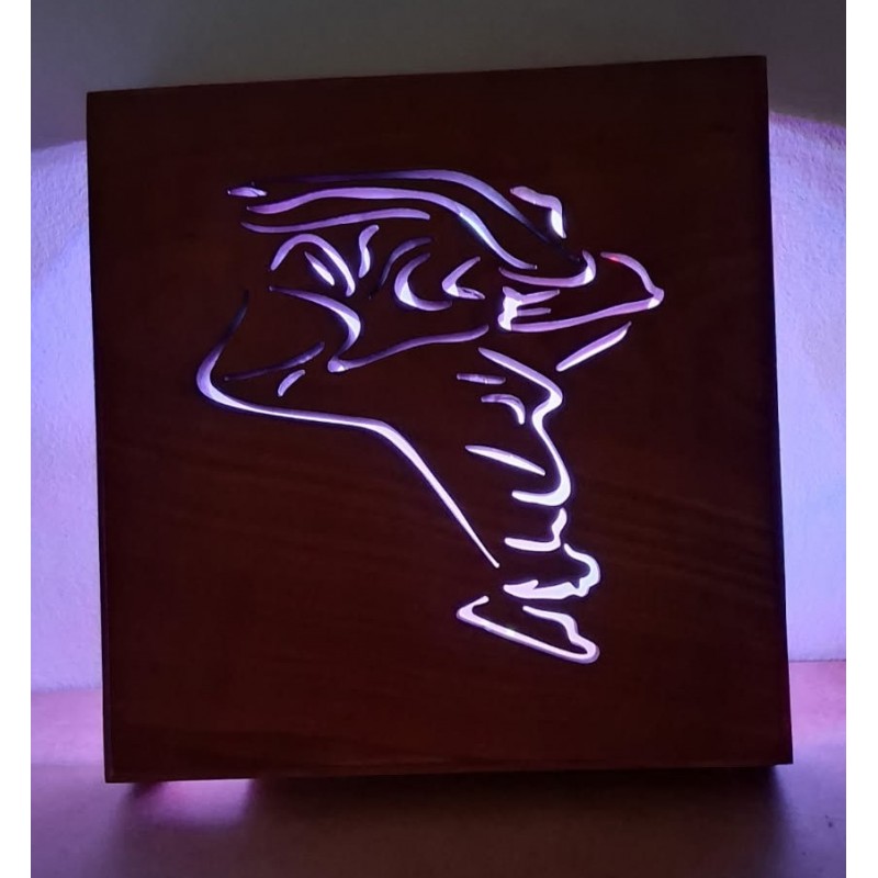 Luminaire mural danseuse jazz moderne (Merisier)