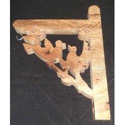 Potence murale motif oiseaux