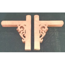 Equerres murale en merisier