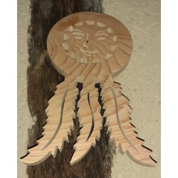 Attrape rêve motif soleil féminin