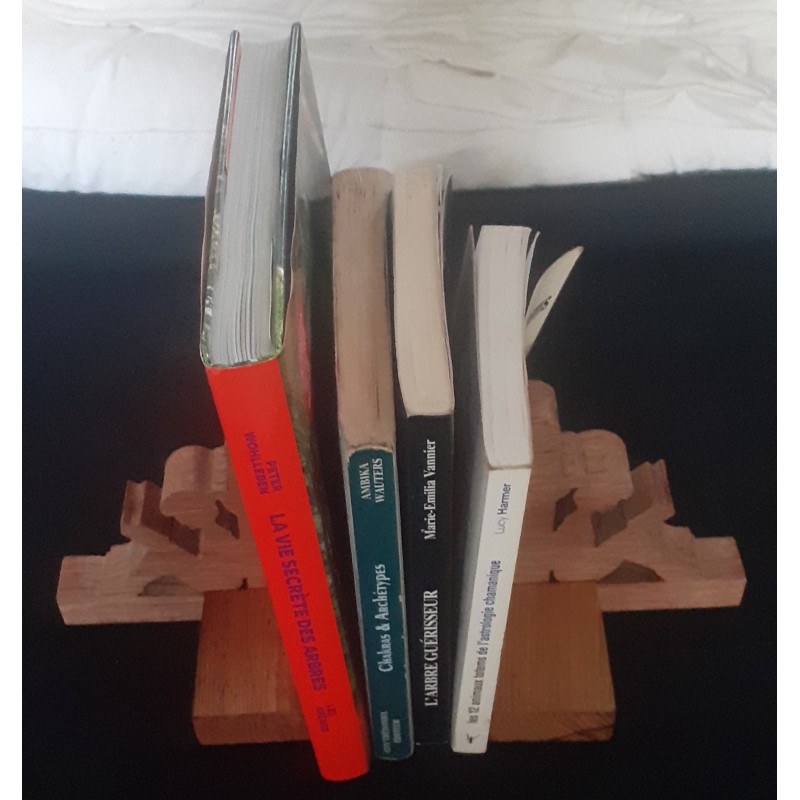 Presse livres en bois massif