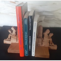 Pousse livres en frêne massif