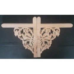 Jeu d'équerres murale en bois de Cèdre