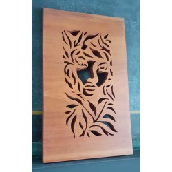 Tableau visage de femme dans déco Nature