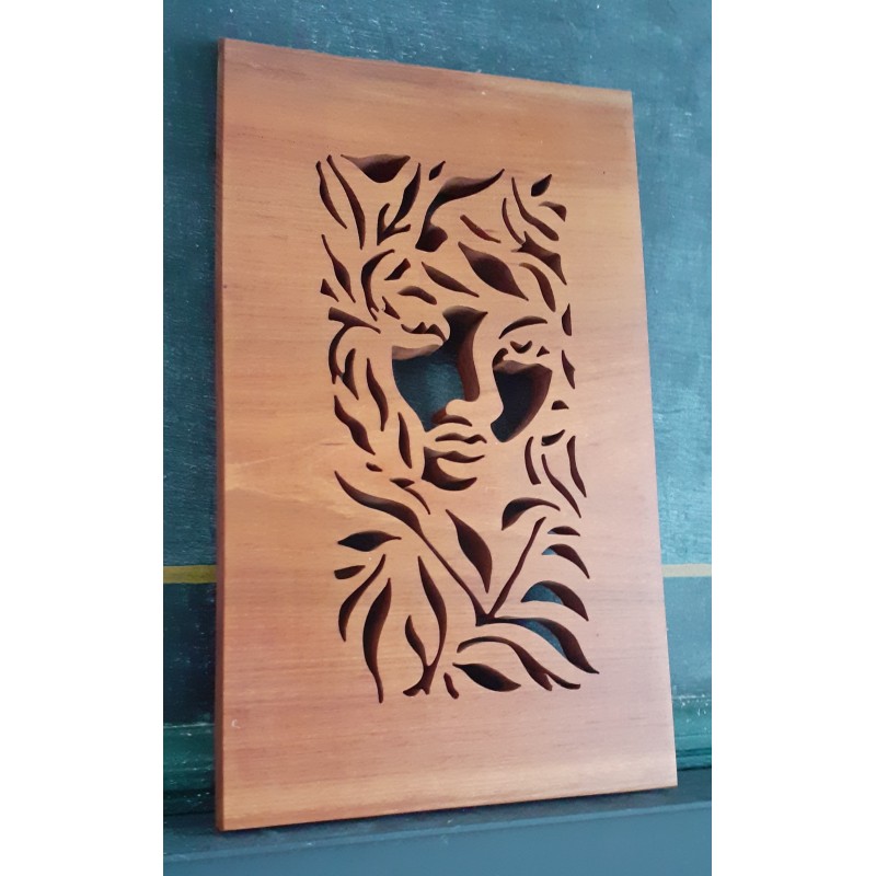 Tableau visage de femme dans déco Nature