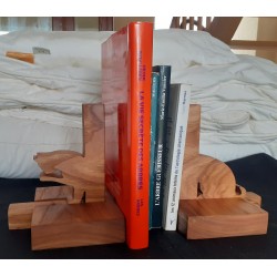 Serre livres en bois massif