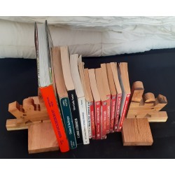 Serre livres en bois massif