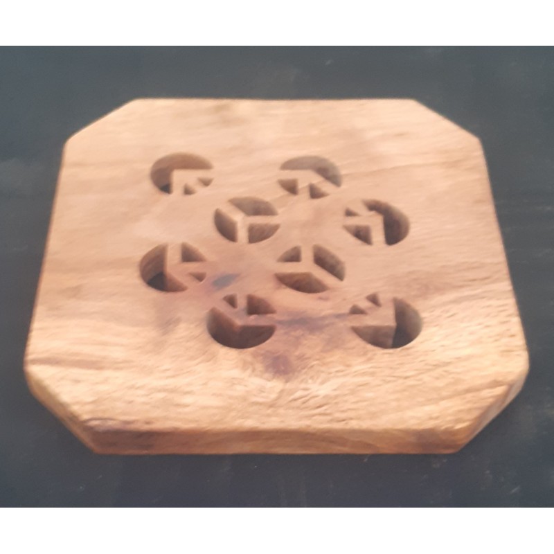 Dessous de plat en bois massif (Chêne Liège échauffé)